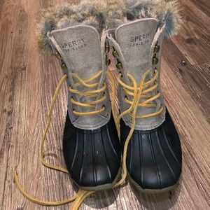 Sperry top-sider suede rubber boots